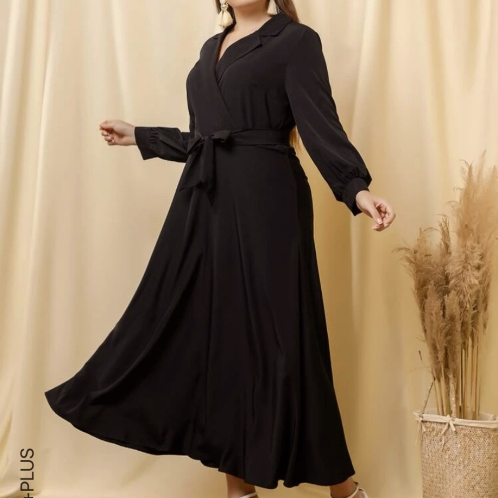 SHEIN Belted Dress